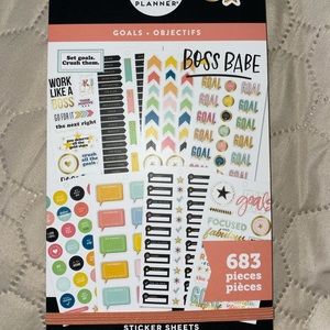 Goals Happy Planner sticker book
